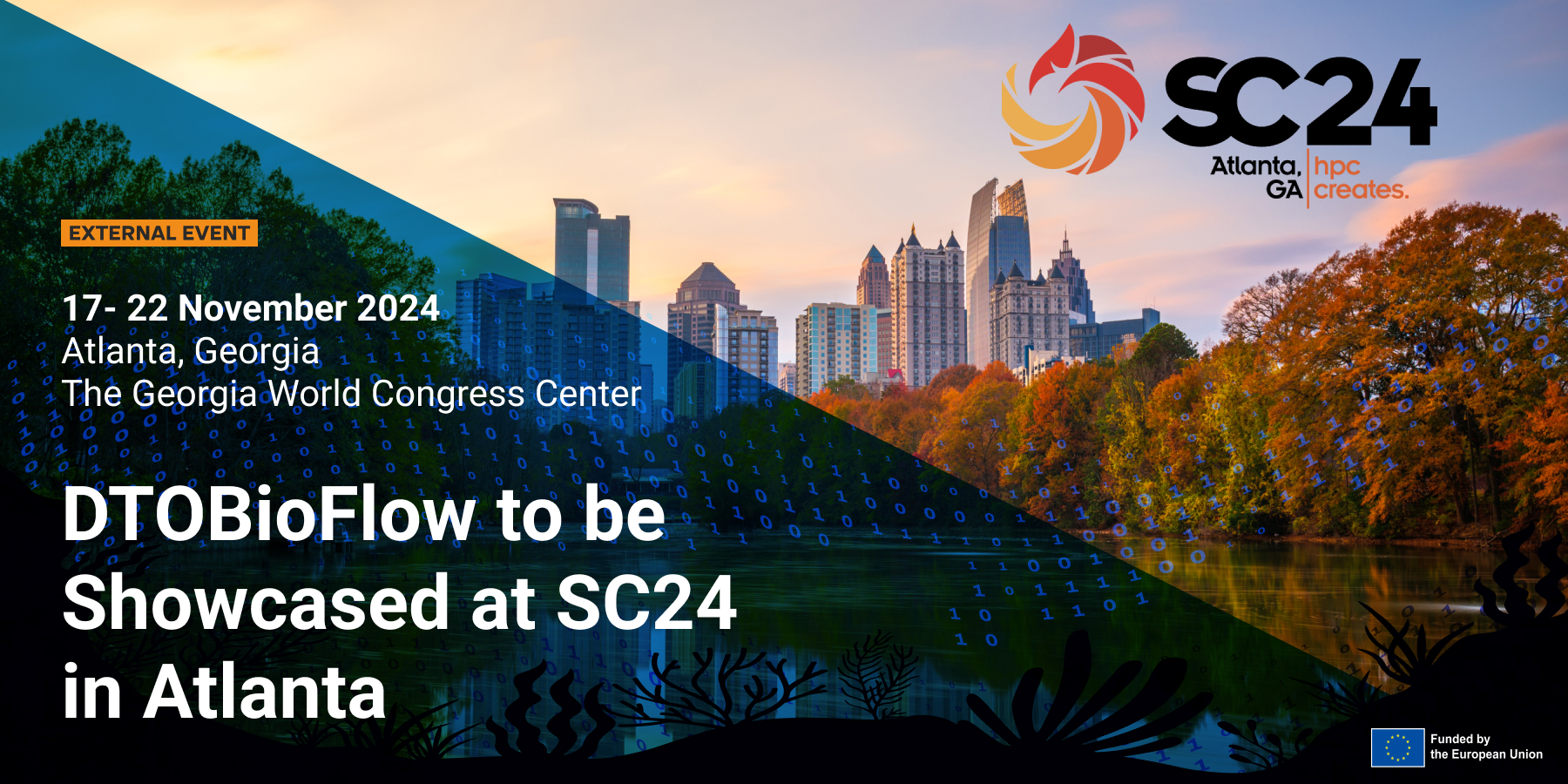 DTOBioFlow will be featured at the prestigious International Conference for High Performance Computing, Networking, Storage, and Analysis (SC24) in Atlanta, Georgia, from November 17–22, 2024. 