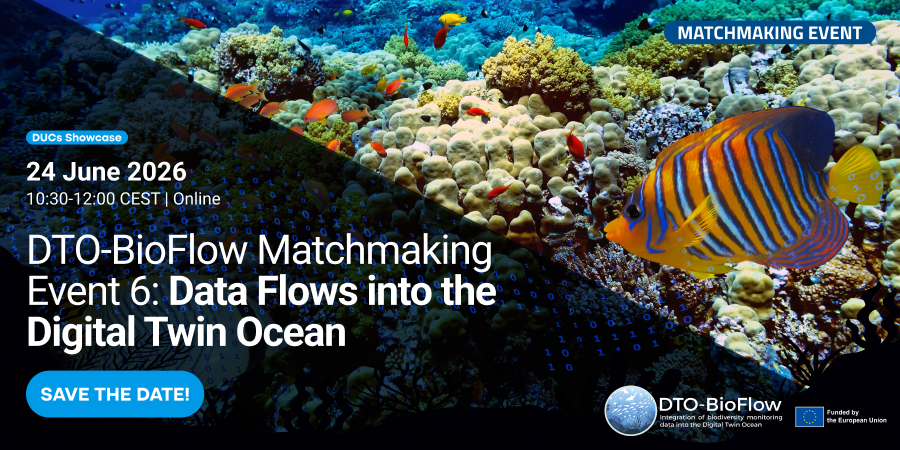 DTO-BioFlow Matchmaking Event 6 - Data Flows into the Digital Twin Ocean 