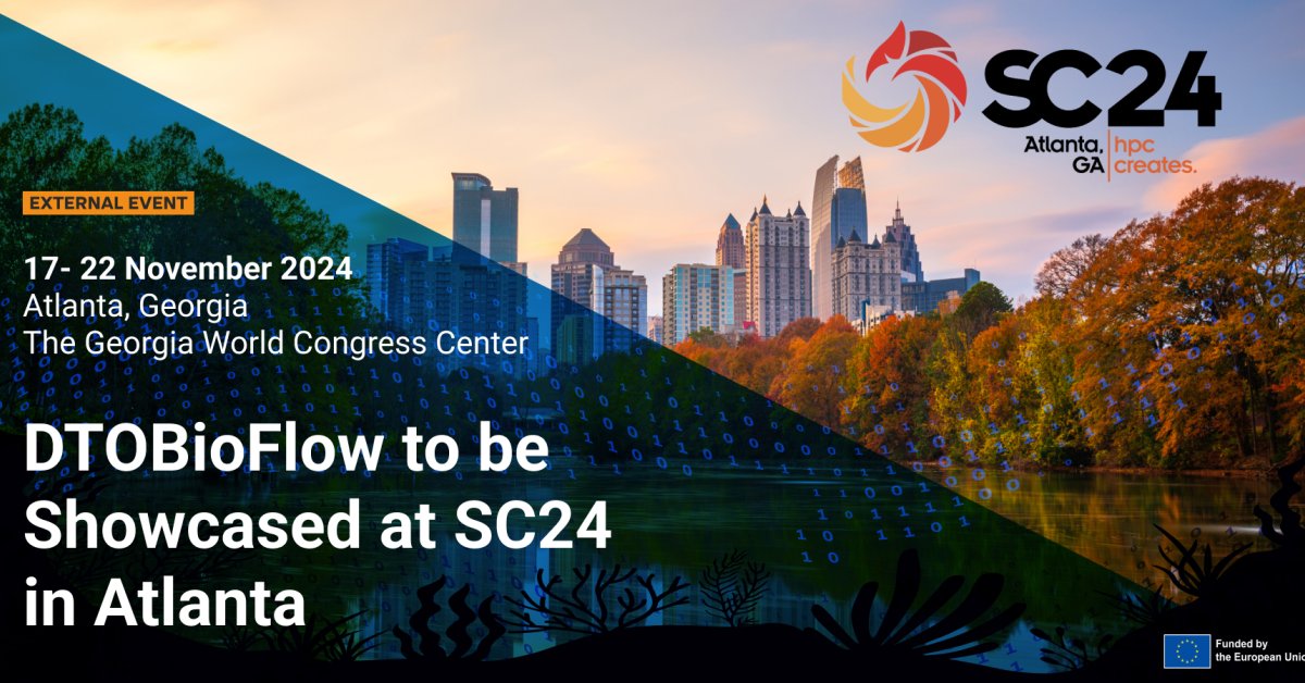 DTOBioFlow will be featured at the prestigious International Conference for High Performance Computing, Networking, Storage, and Analysis (SC24) in Atlanta, Georgia, from November 17–22, 2024. 