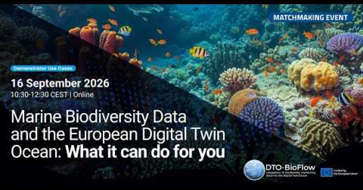 Embedded thumbnail for Marine Biodiversity Data and the European Digital Twin Ocean: What it can do for you